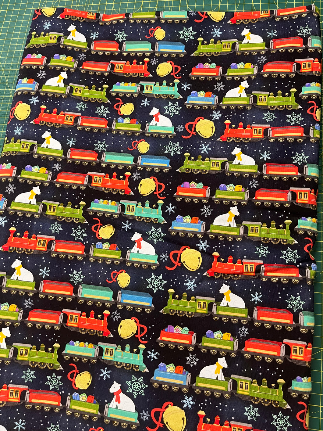 1m Polar Bells Cotton Lycra