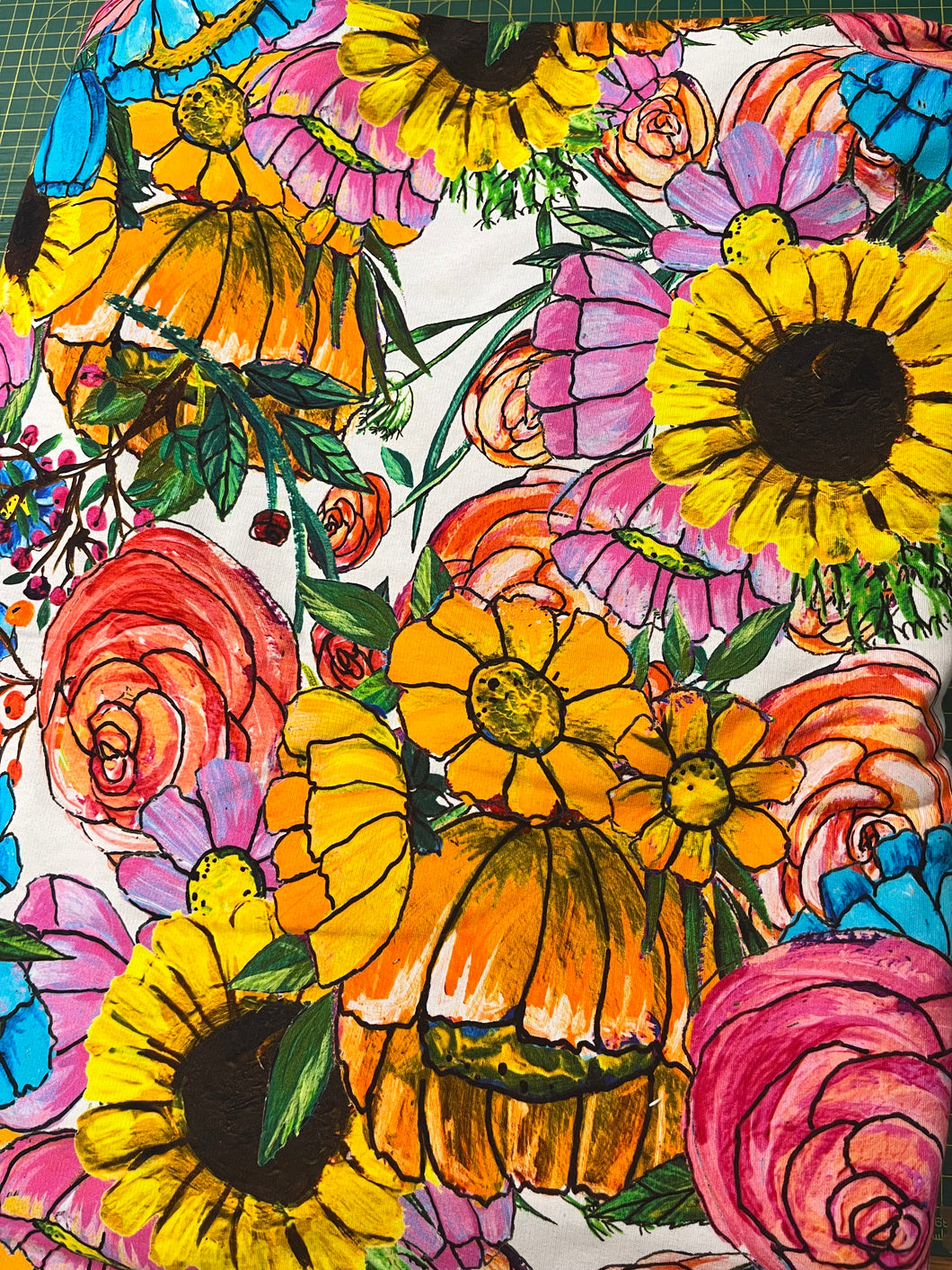 1m Summer Floral French Terry