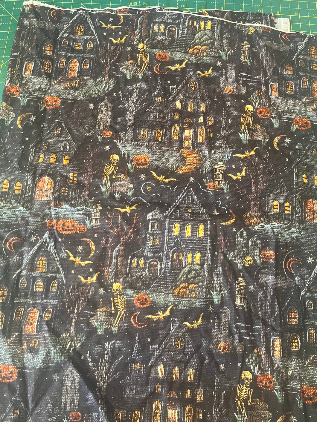 50cm Embroidery Haunted House Cotton Woven