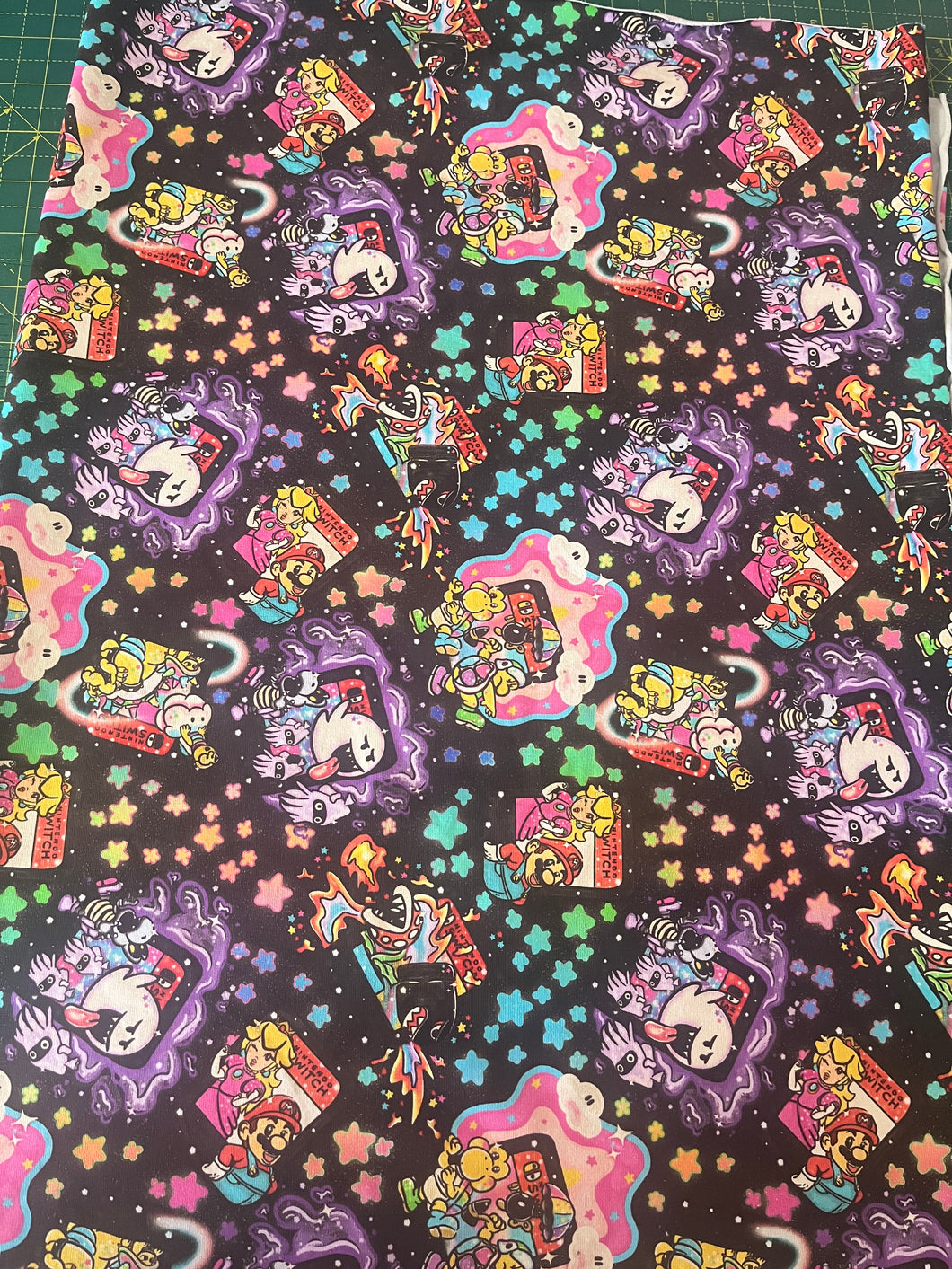 75cm Block Kingdom Black Cotton Lycra