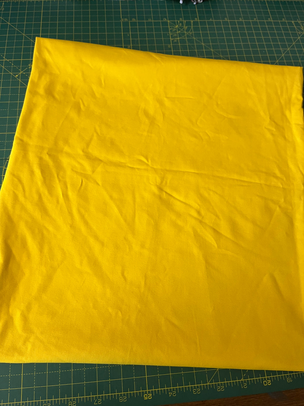 50cm Solid Yellow Coordinate Cotton Lycra