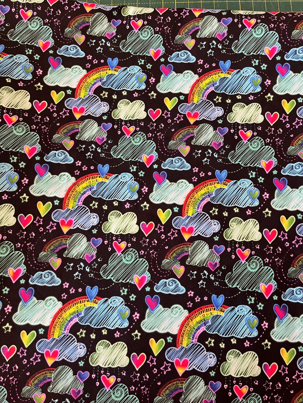 80cm Neon Rainbow Cotton Lycra