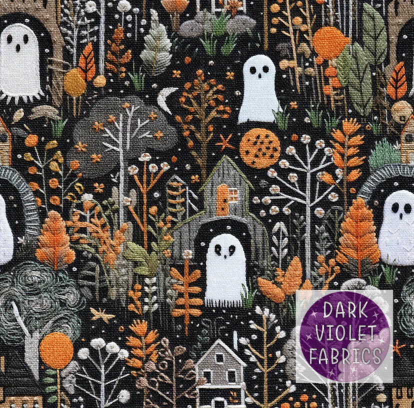 Embroidery Ghost Forest